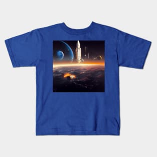 Interplanetary Spaceport Kids T-Shirt